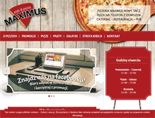 Tablet Screenshot of pizzeria-maximus.eu